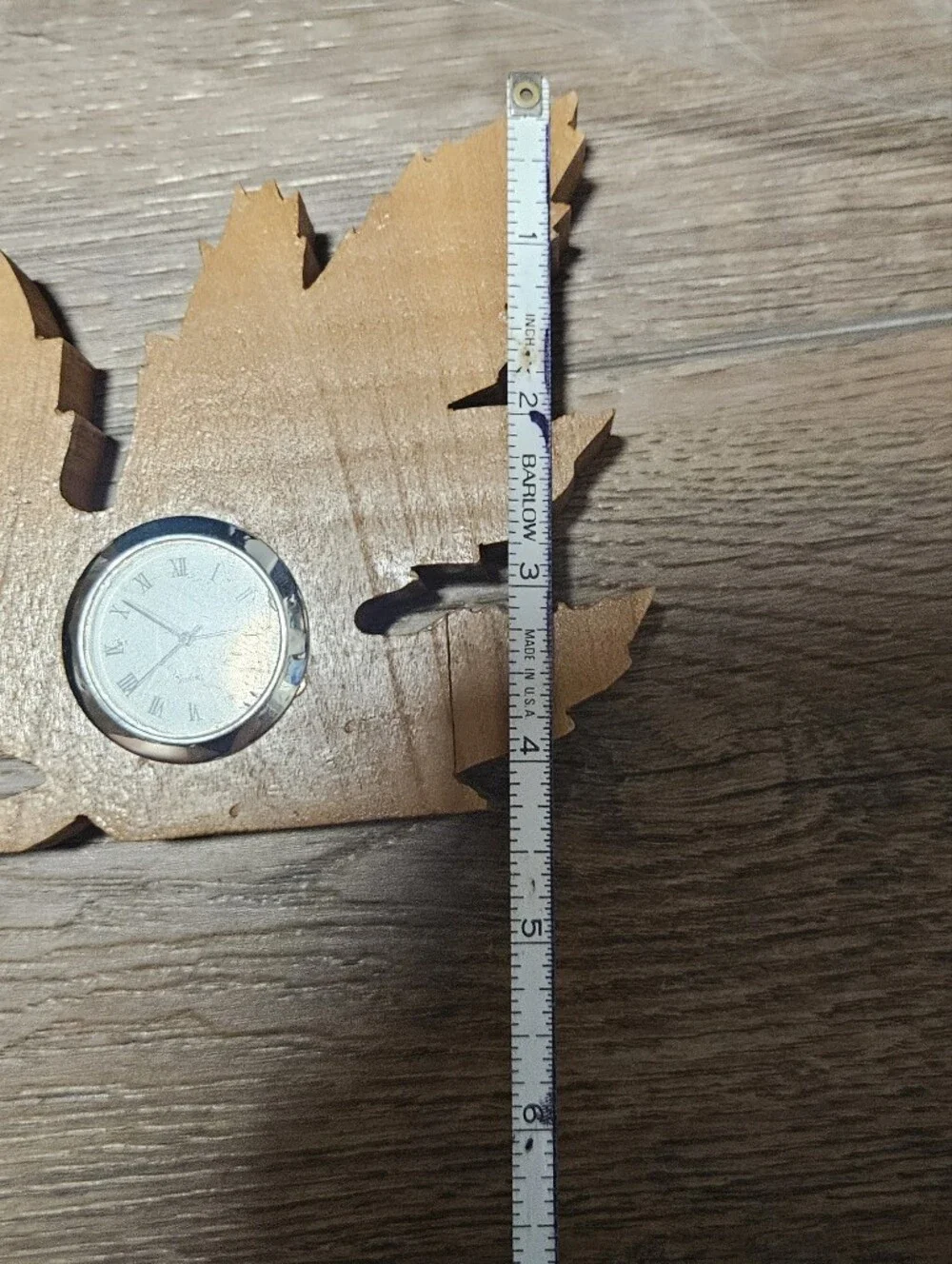 Vintage Maple Leaf Clock-handmade